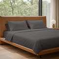 LLM Linens™ CloudLuxe Bamboo Cooling Sheet Set - Slate Gray