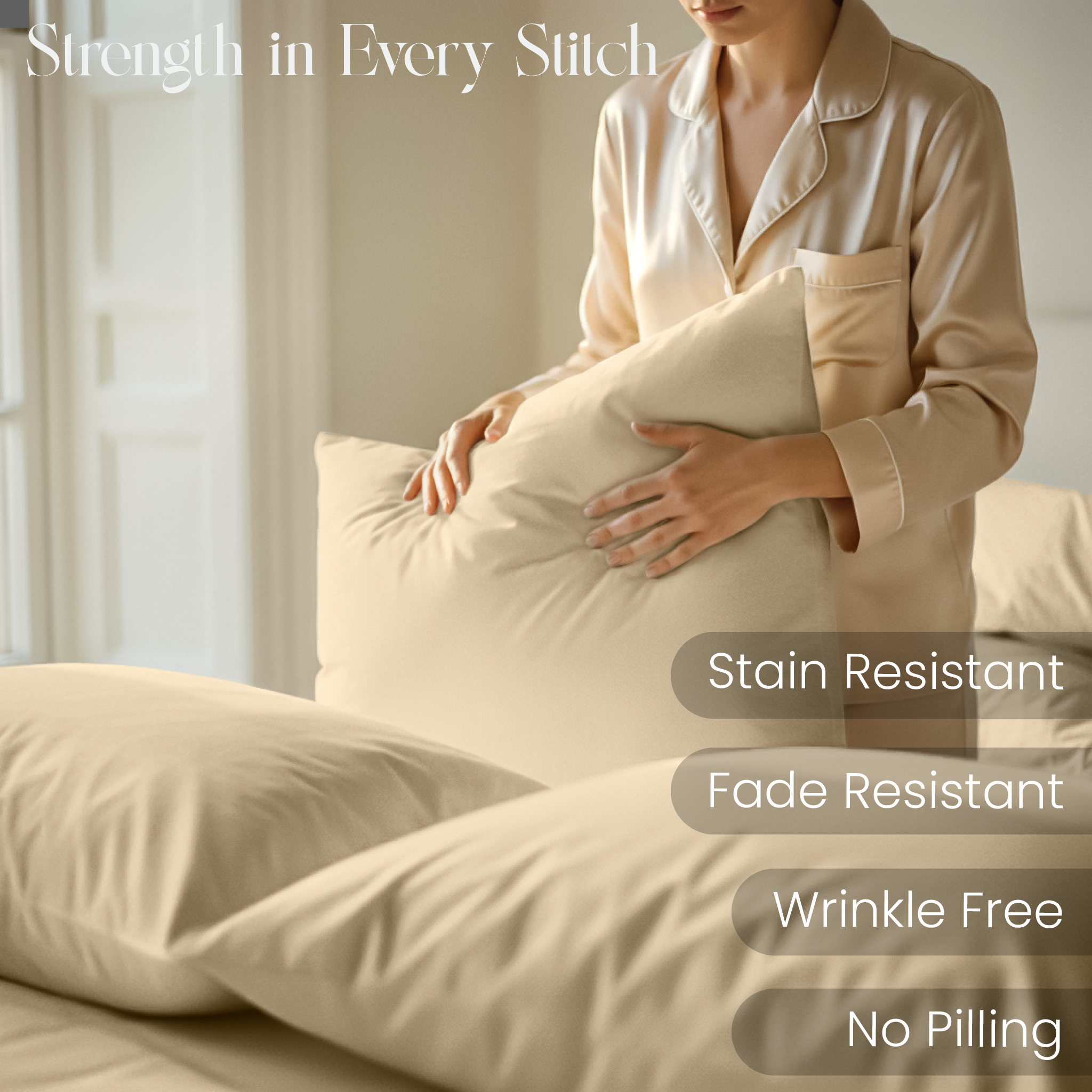 LLM Linens™ CloudLuxe Bamboo Cooling 3 Piece Sheet Set - Twin