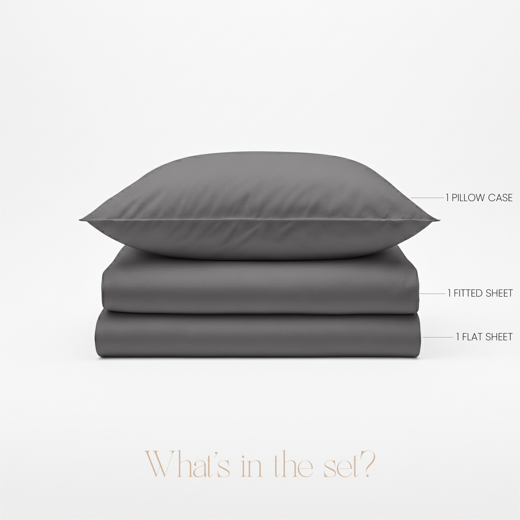 LLM Linens™ CloudLuxe Bamboo Cooling 3 Piece Sheet Set - Twin
