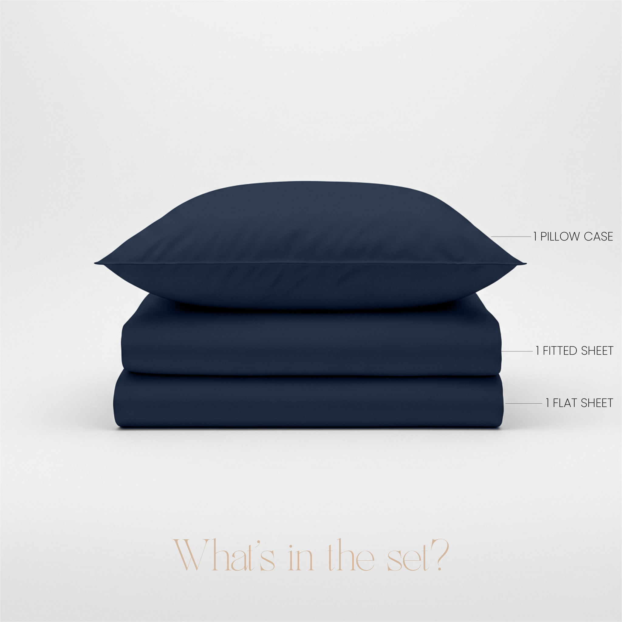 LLM Linens™ CloudLuxe Bamboo Cooling Sheet Set - Deep Navy
