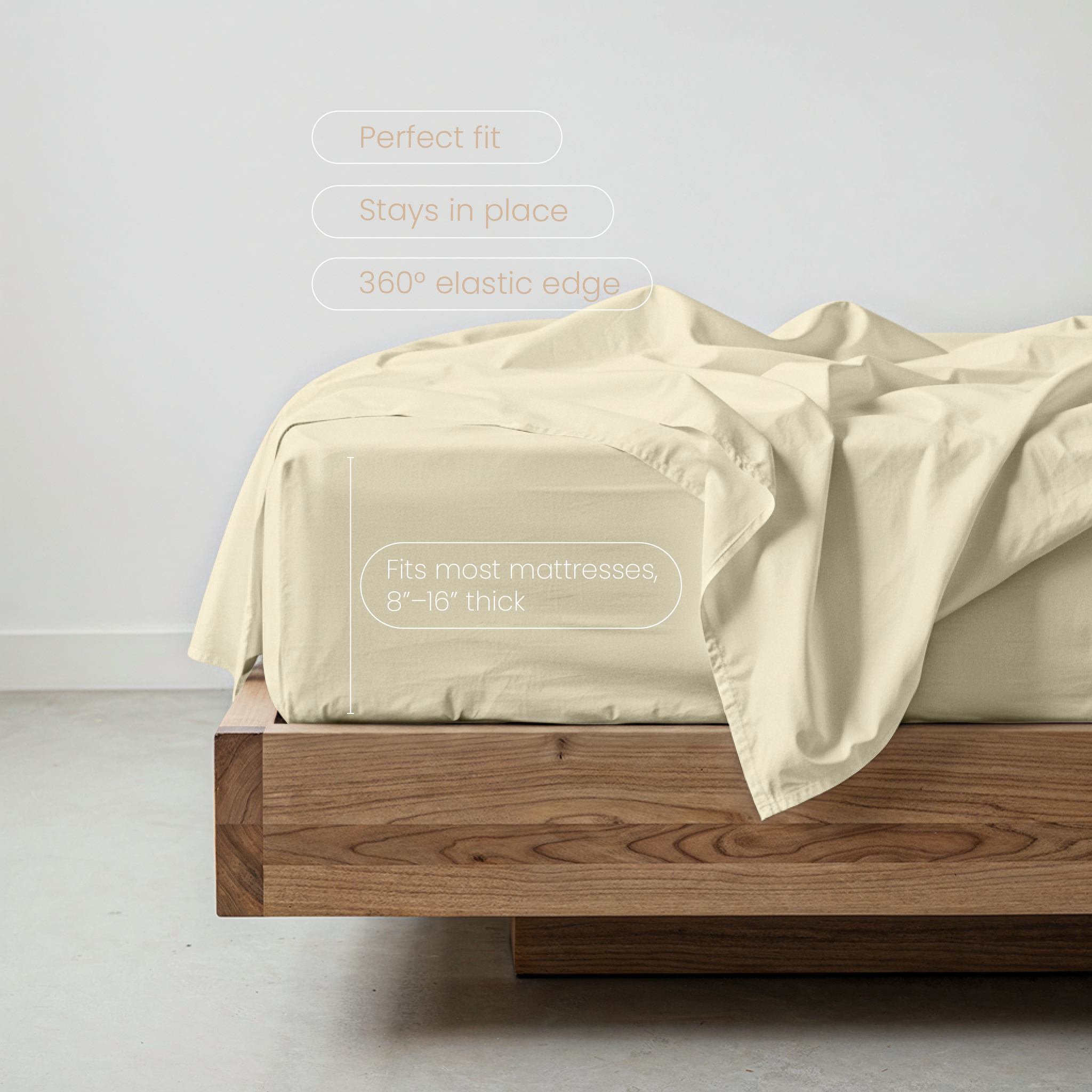 CloudLuxe™ Bamboo Fitted Sheet